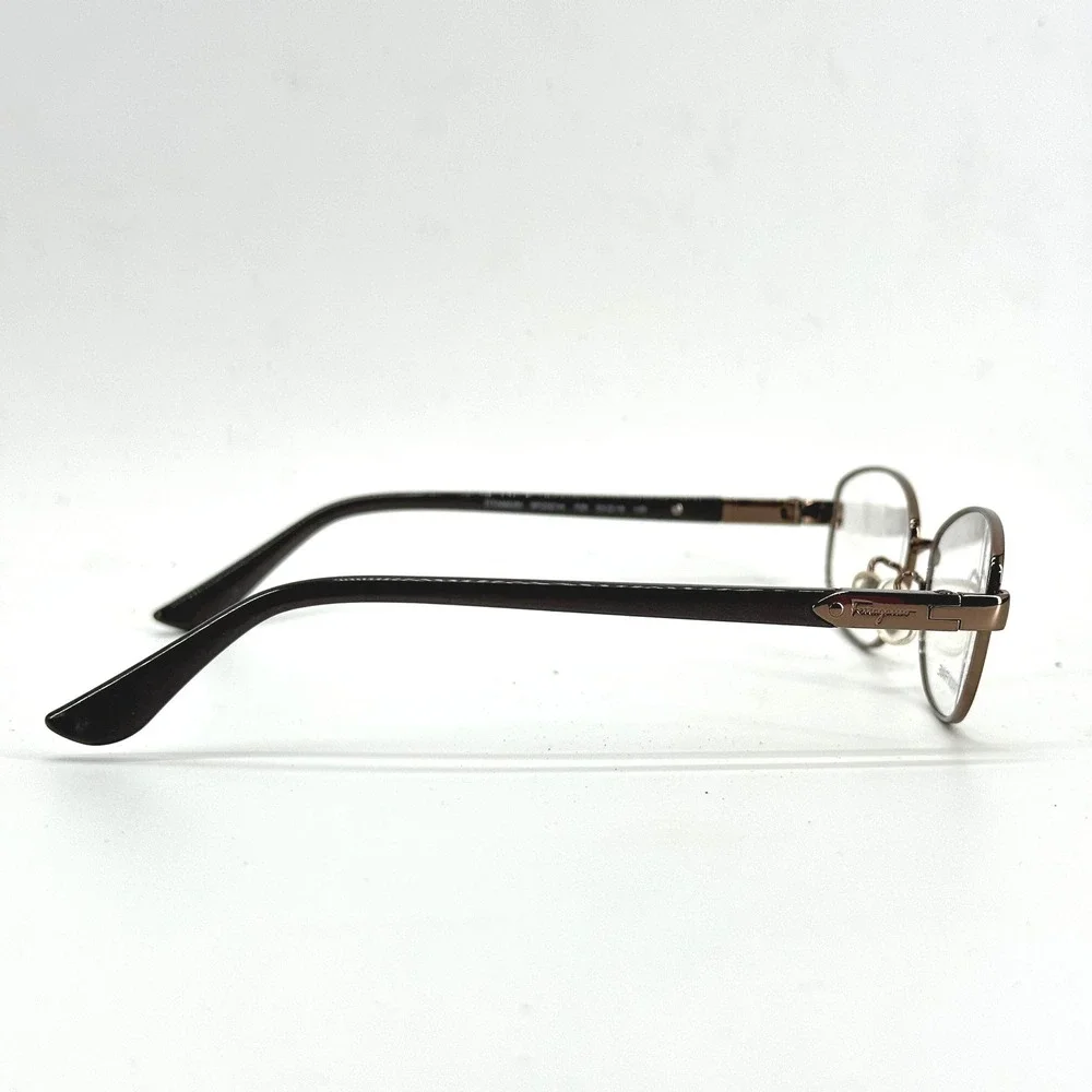 Salvatore‎ Ferragamo Eyeglasses Women 52-16-135 Brown FE2521A Titanium Japan NEW